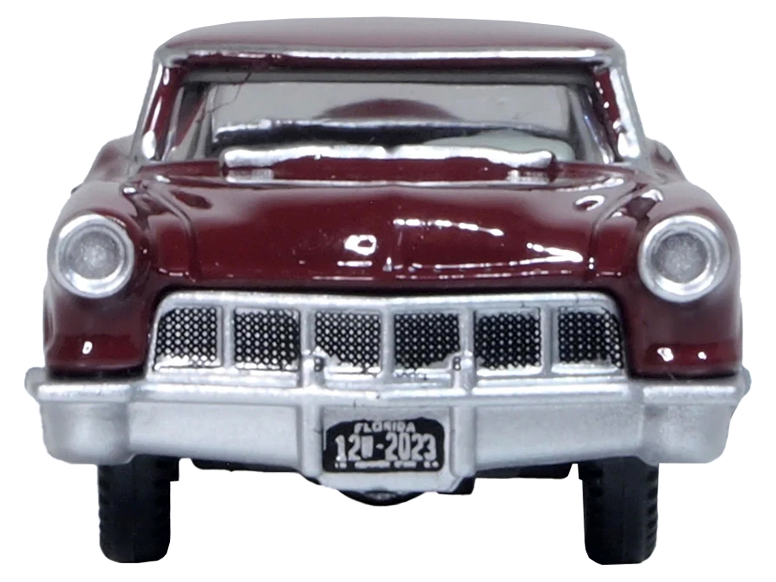 1954 Lincoln Capri "Christmas Hot Rod 2024 Edition by Tim Sadchikov" #24 Blue Metallic with Christmas Graphics and Lincoln Capri Tree Ornament Limited Edition to 9999 pieces Worldwide 1/64 Diecast Model Car by Mini GT