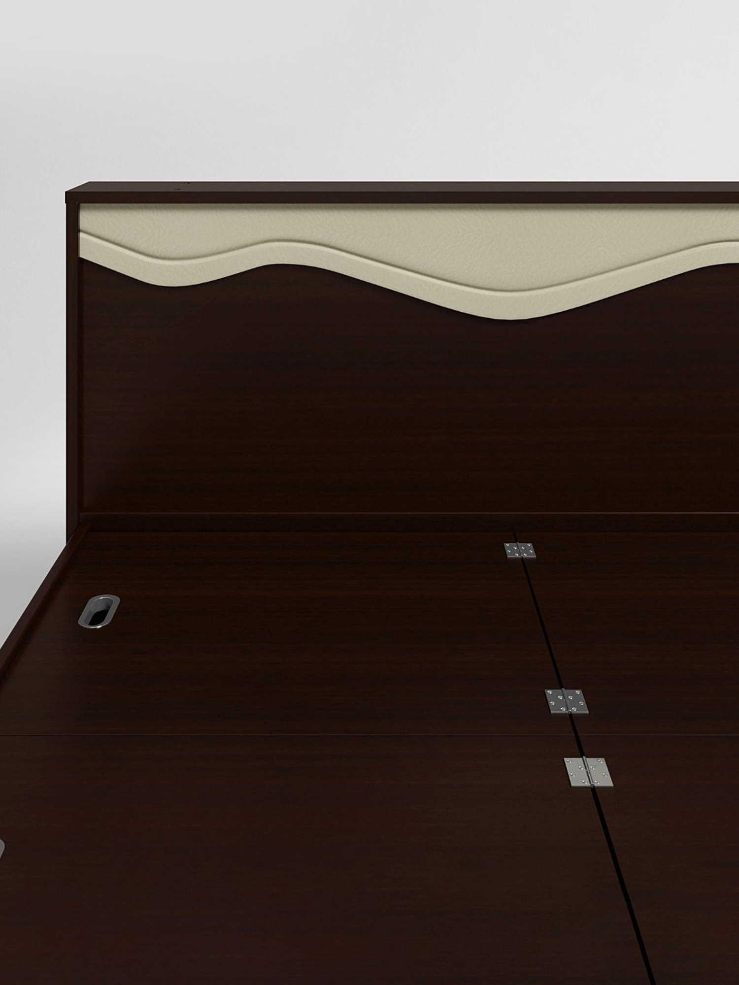 Nilkamal Riva Black Engineered Wood King Size Bed with Storage