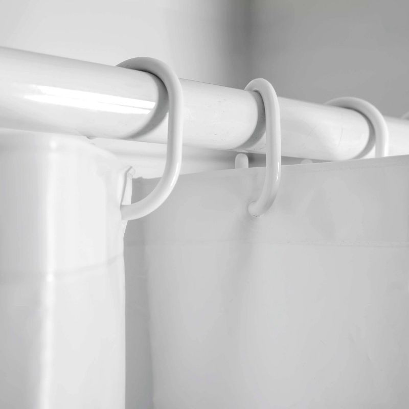 Glow in the Dark Peek-A-Boo PEVA Shower Curtain Black/White - Allure Home Creations