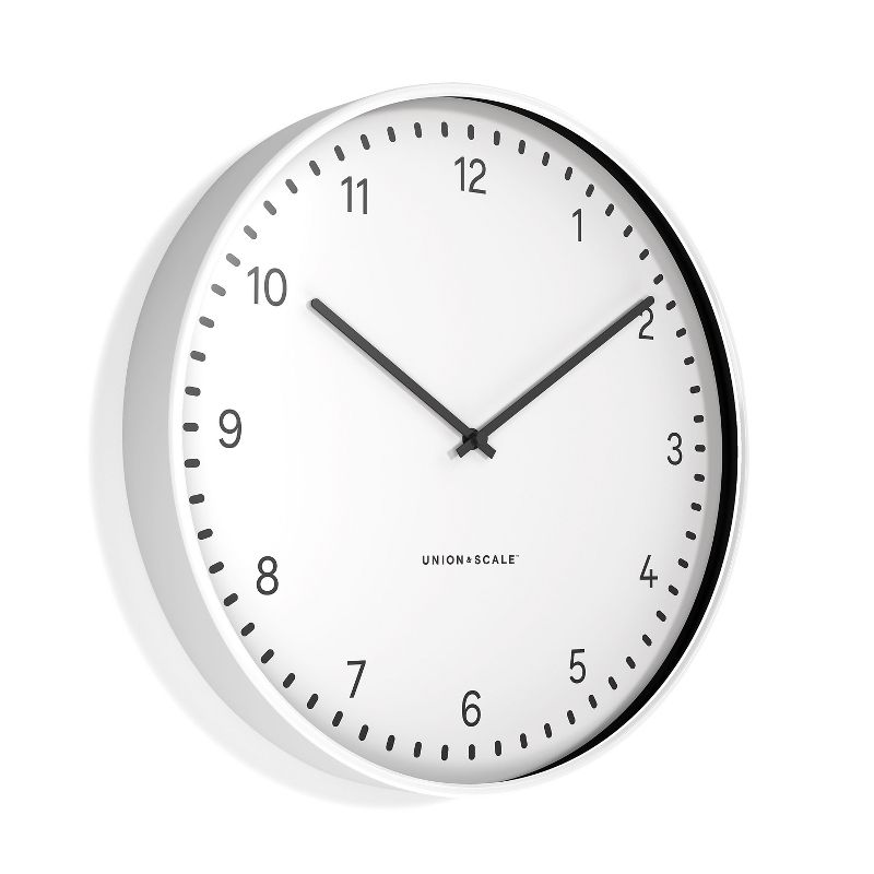 Union & Scale Essentials Wall Clock, Metal, 15 (UN58042) 