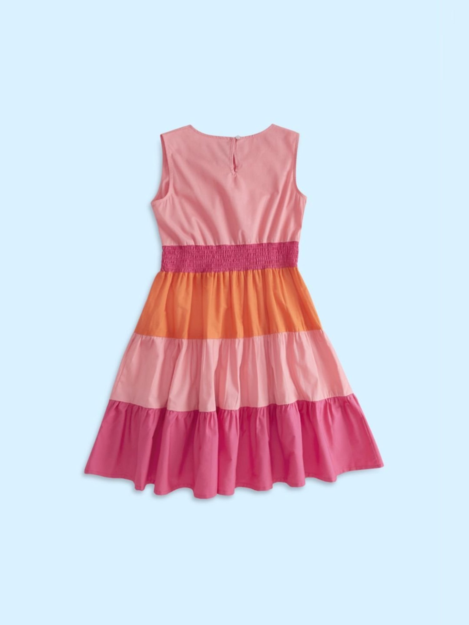 Pantaloons Junior Pink Cotton Cut N Sew Dress