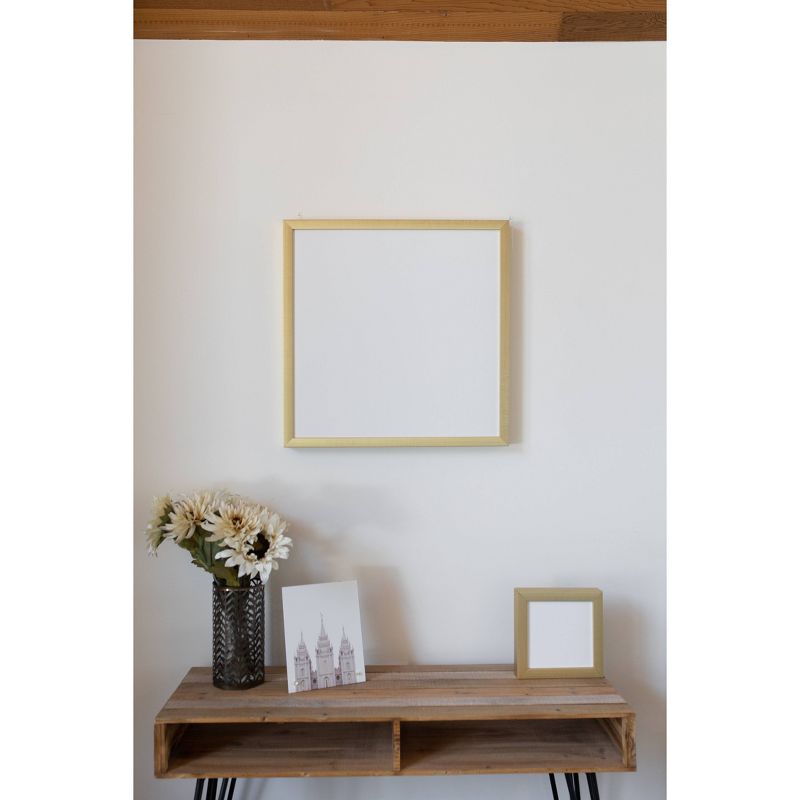 24" x 24" Blank Background Magnet Board Gold/White - Petal Lane