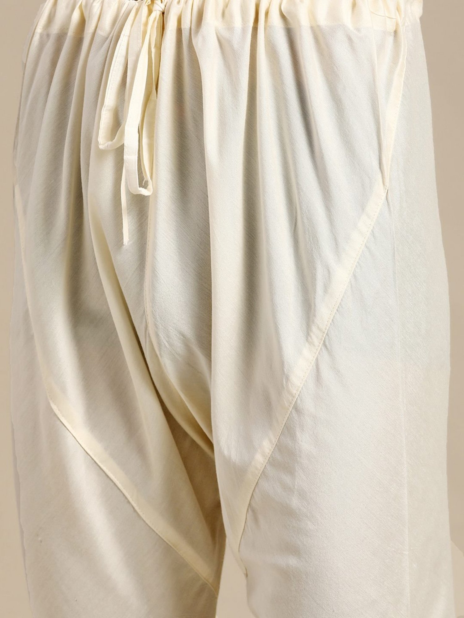 KISAH Navy Cotton Regular Fit Printed Sherwani Set