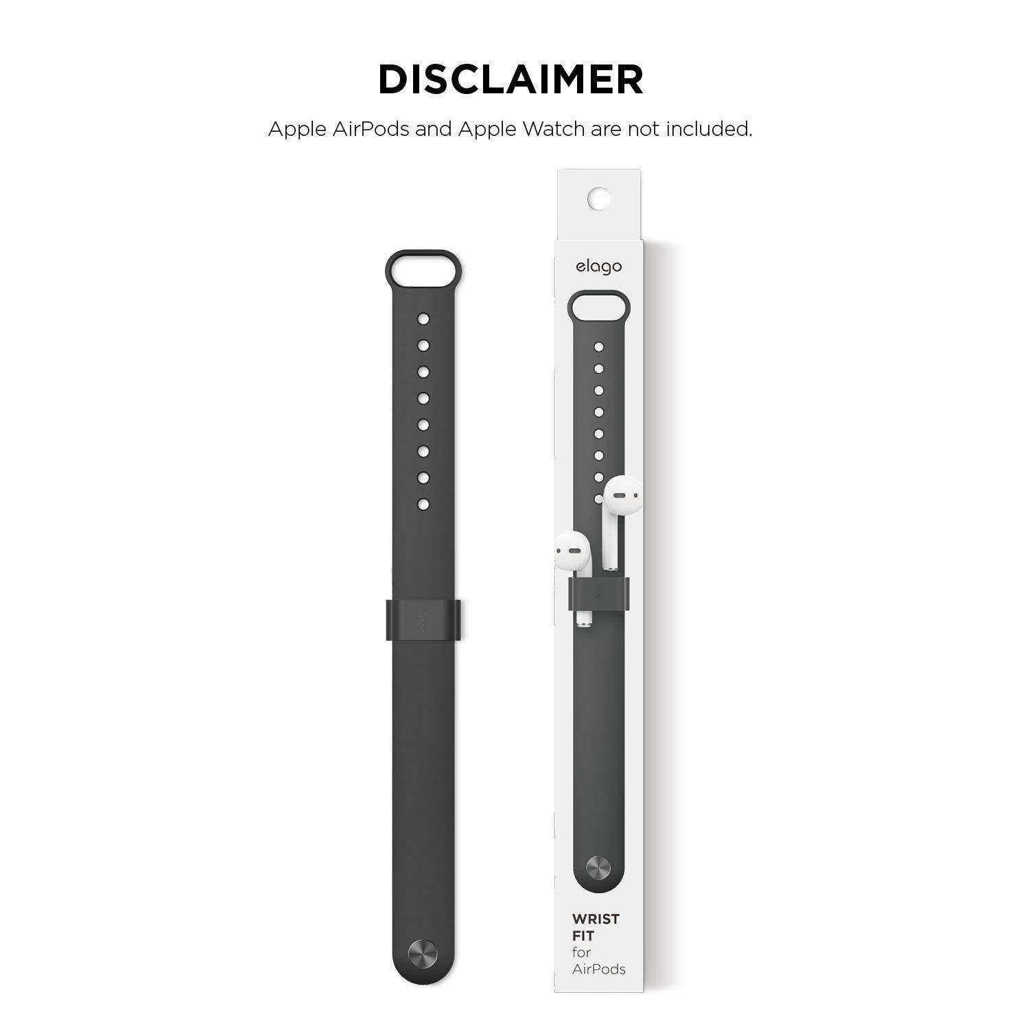 elago AirPods Wrist Fit - [Durable AirPods Holder + Strap][Apple Watch Compatibility][Portability][Non-Toxic] - for Apple AirPods