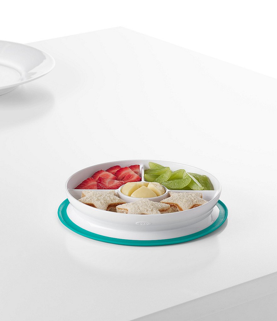 OXO Tot Stick & Stay Suction Divided Plate