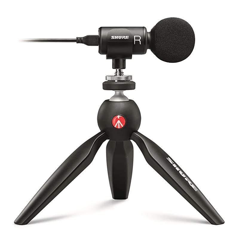 Portable Videography Bundle with SE215 Earphones and MV88+ Video Kit including Digital Stereo Condenser Microphone
