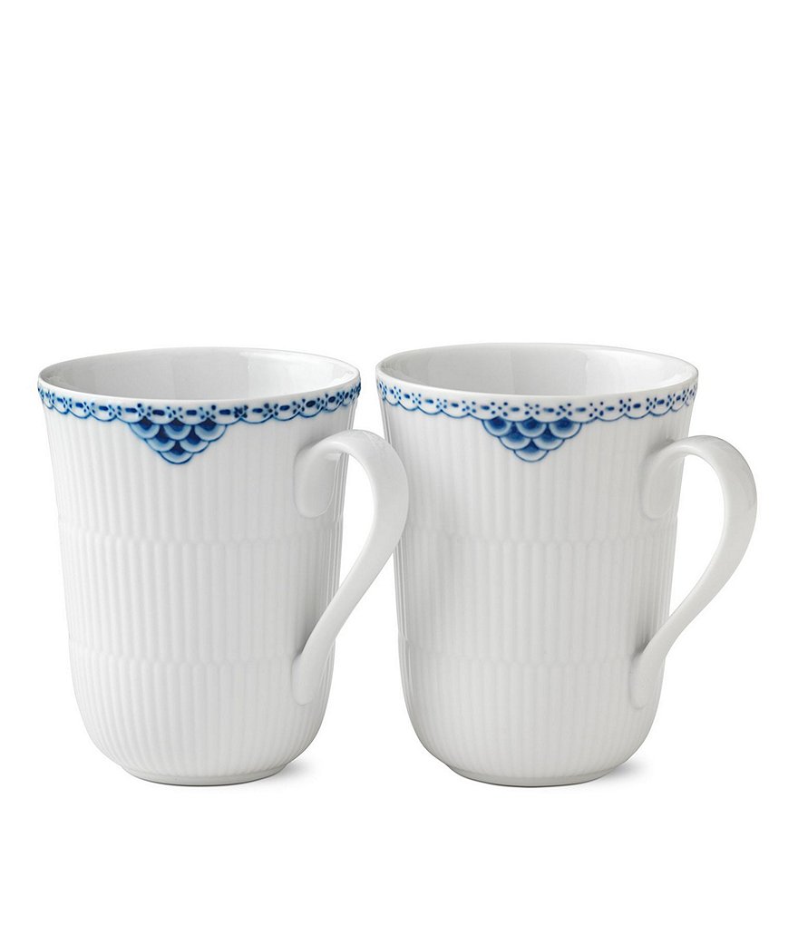 Royal Copenhagen Princess Mugs, Set of 2