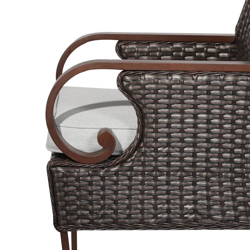 7pc Outdoor Wicker Dining Set Brown - Nuu Garden