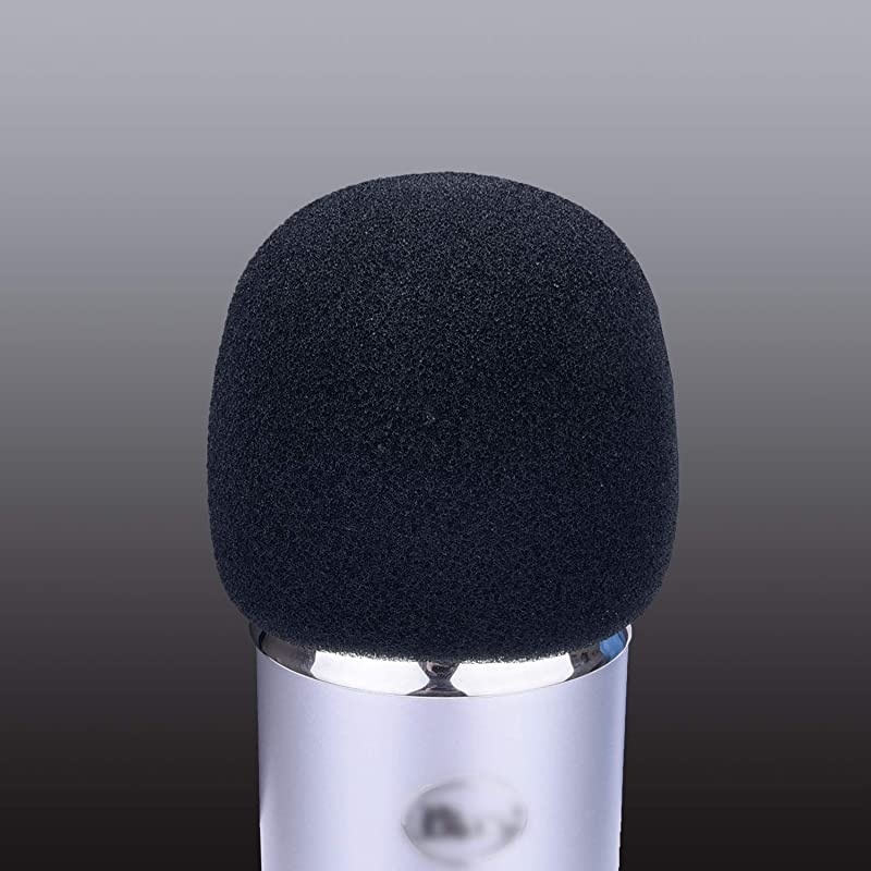 Mic Foam Cover Windscreen Pop Filter Compatible with Blue Yeti, Blue Yeti Pro Condenser Microphone, 2 Pack