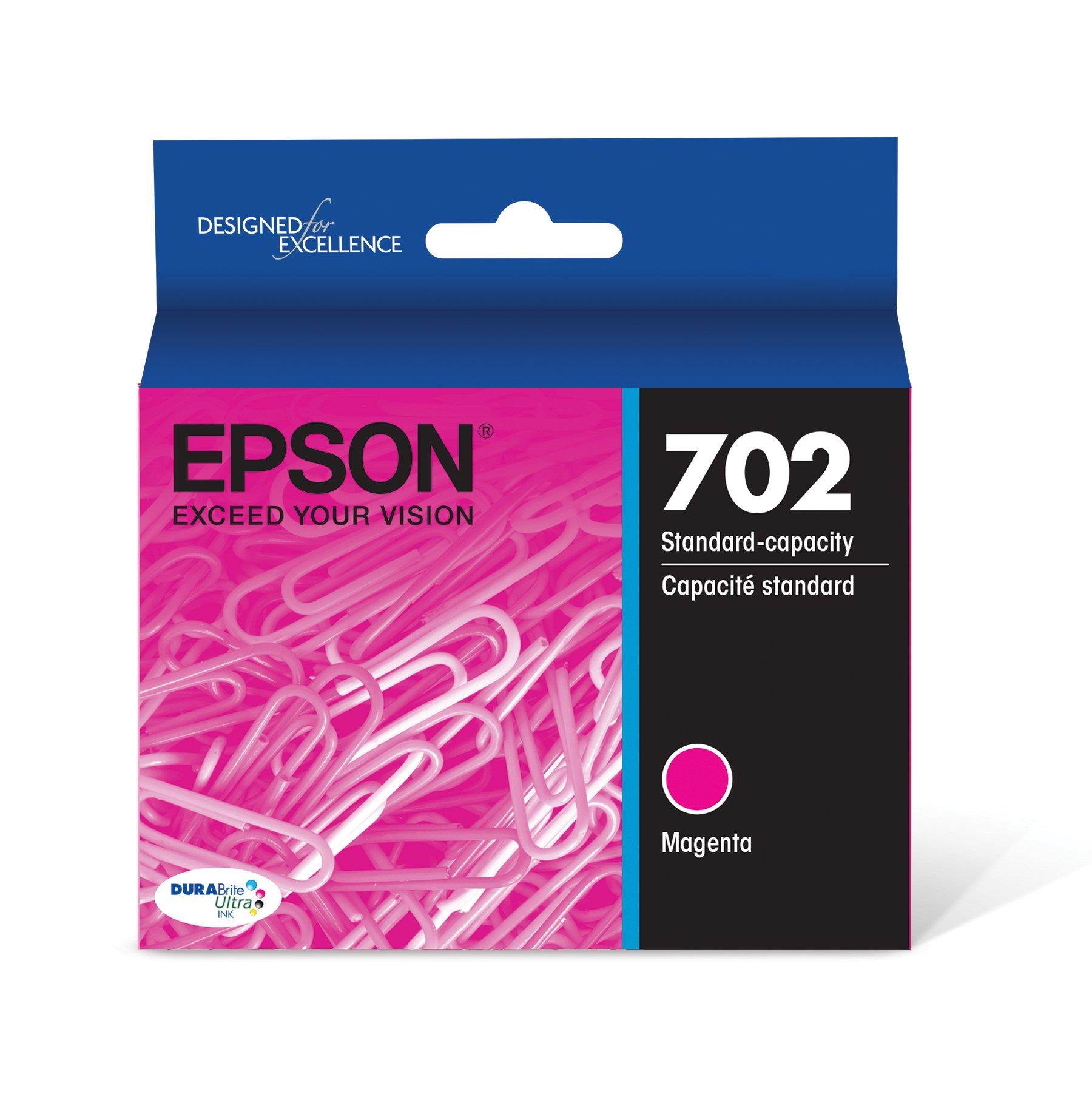 Epson DURABrite Ultra Ink T702 Original Ink Cartridge - Magenta - Inkjet - Standard Yield - 300 Pages