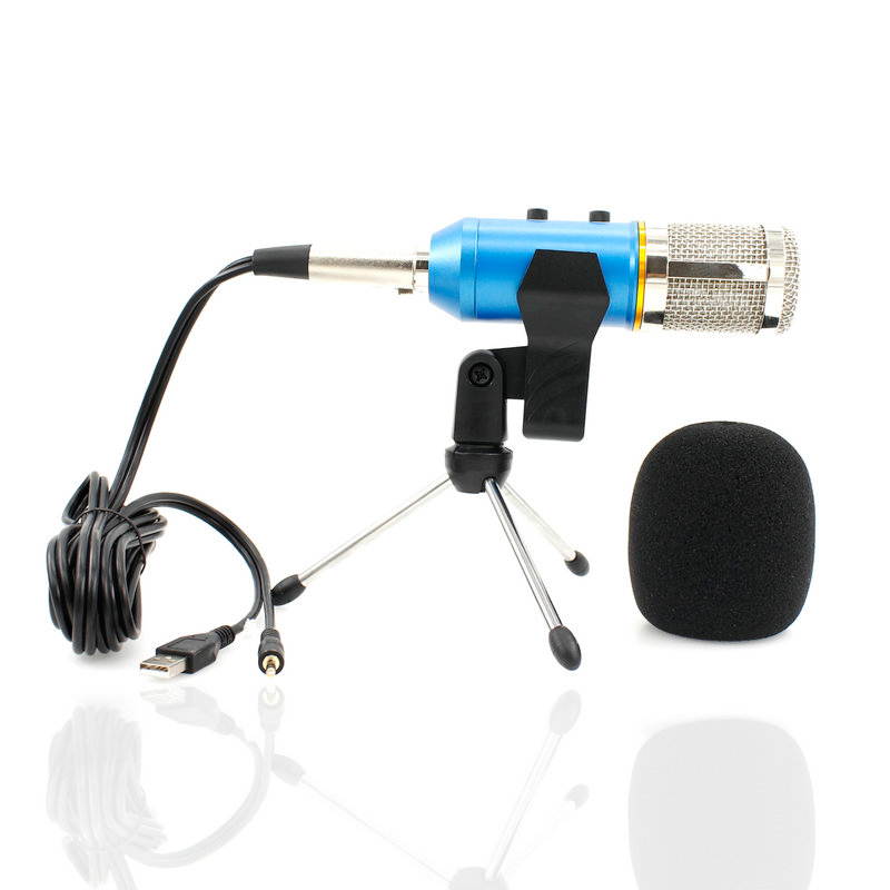 MK F200FL Condenser Microphone Studio Vocal Recording Microfono Profesionales Wired Stand USB Mic For PC Laptop Recording
