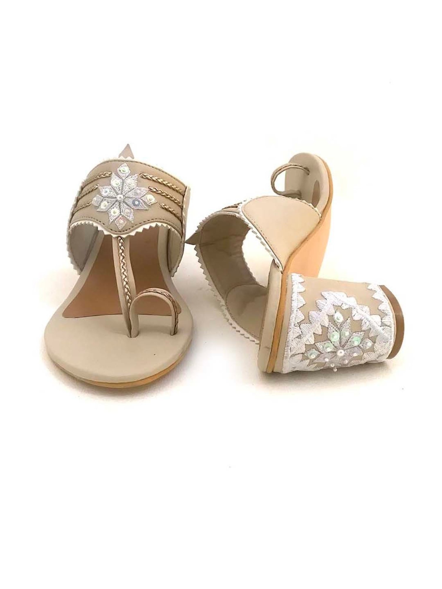 Sole House Women's Taupe Toe Ring Sandals
