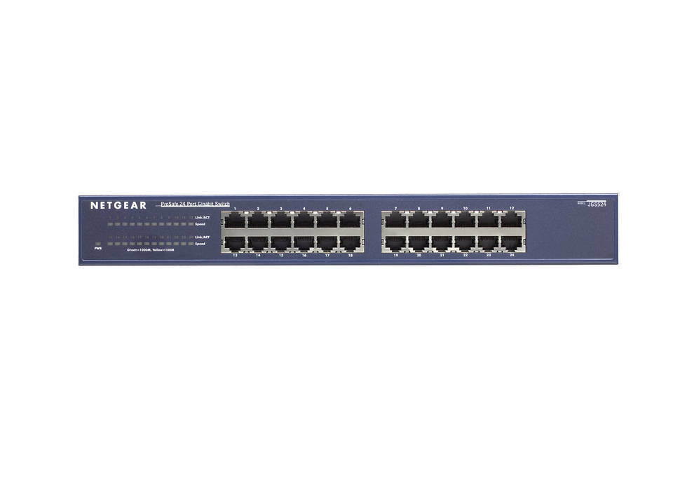 Netgear ProSafe 24-Port Ethernet Switch (10/100) - Black