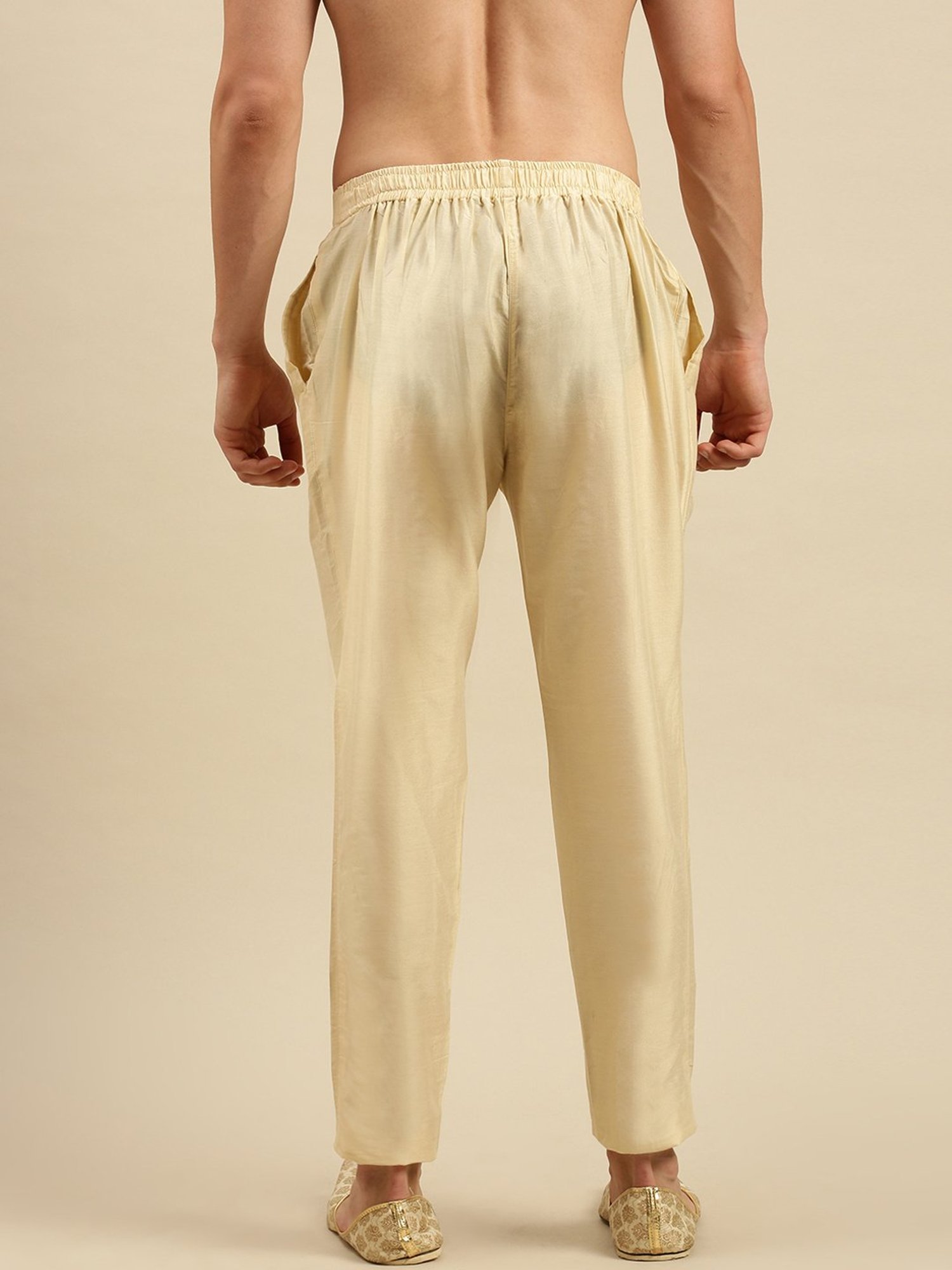 Sanwara Beige Regular Fit Pants