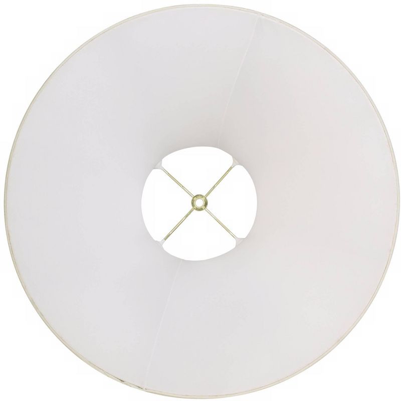 Imperial Shade Creme Large Bell Lamp Shade 7" Top x 20" Bottom x 13.75" Slant x 12.25" High (Spider) Replacement with Harp and Finial