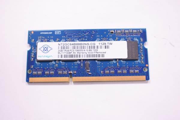 NANYANanya Nt2Gc64B88B0Ns-Cg Nanya  2Gb 204P Pc310600 Cl9 8C 256X8 Ddr31333 1Rx8 1.5V Sodimm Memory Module