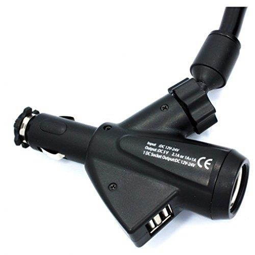 Charging Car Mount Holder Dual USB Charger Ports and Socket for Boost Mobile HTC Desire 626s - Boost Mobile HTC EVO Design 4G - Boost Mobile Huawei Union