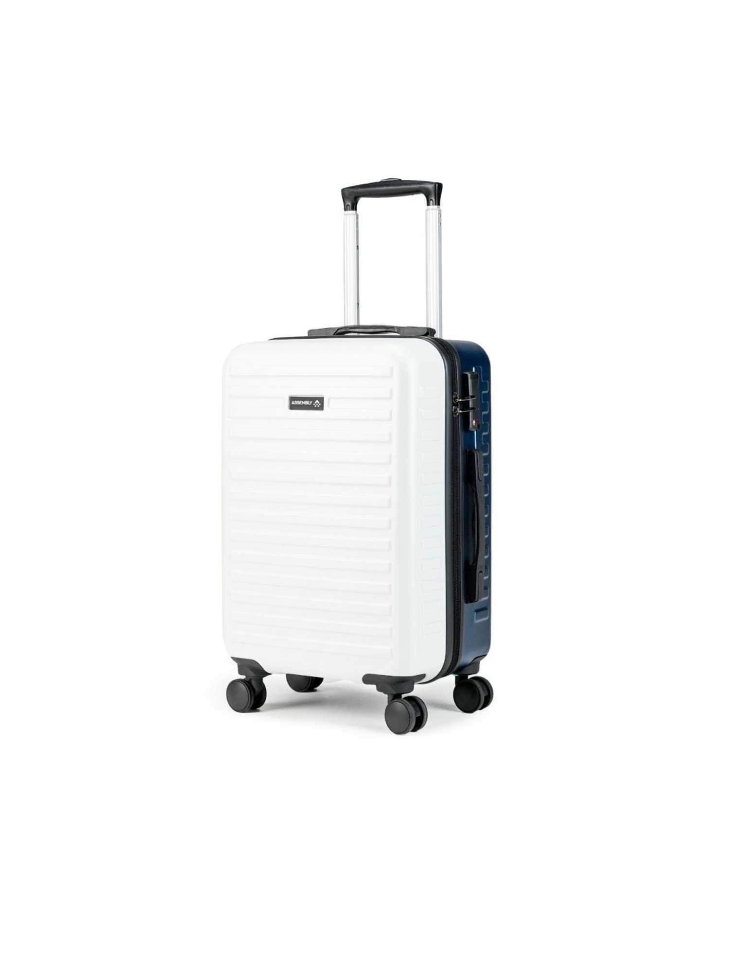 Assembly Blue & White Textured Trolley Bag Pack of 2 - 20 inch & 24 inch