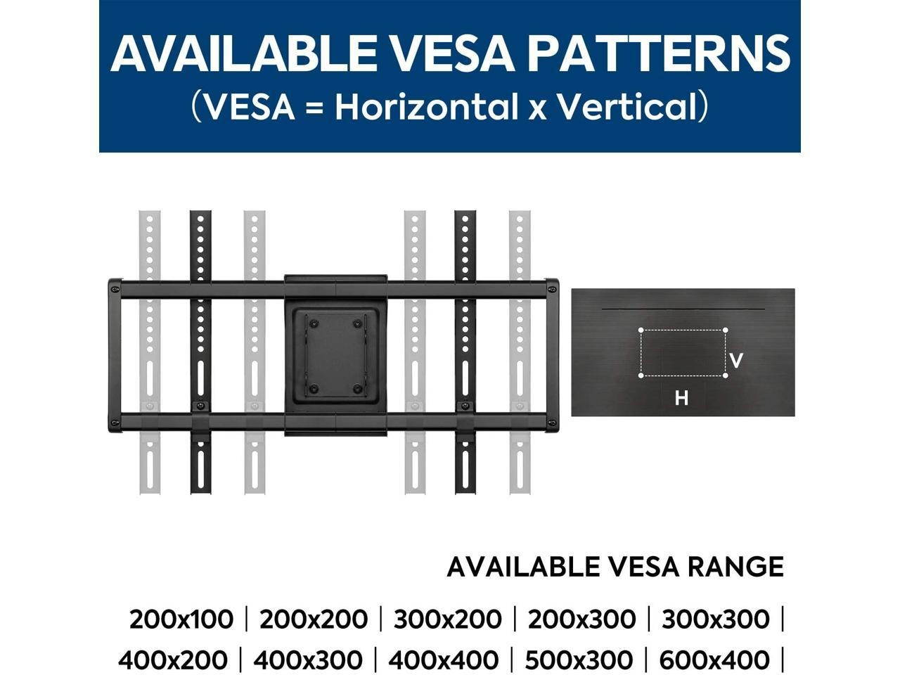 Mounting Dream TV Mount Bracket for 42-70 Inch Flat Screen TVs, Full Motion TV Wall Mounts with Swivel Articulating Dual Arms , Heavy Duty Design - Max VESA 600x400mm , 100 LBS Loading , MD2296
