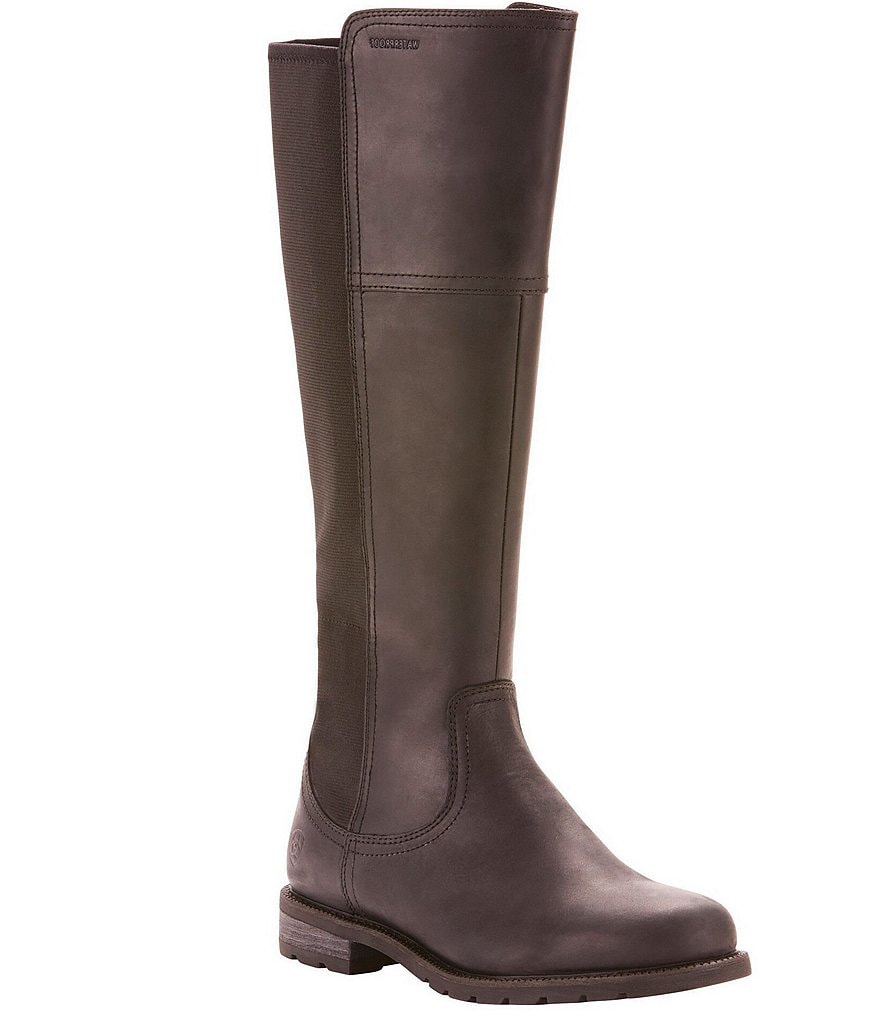 bionica Denali 2 Collection Derinda Waterproof Leather Block Heel Lug Sole Combat Booties