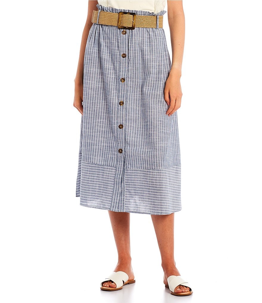 June & Hudson Side Slit Maxi Skirt