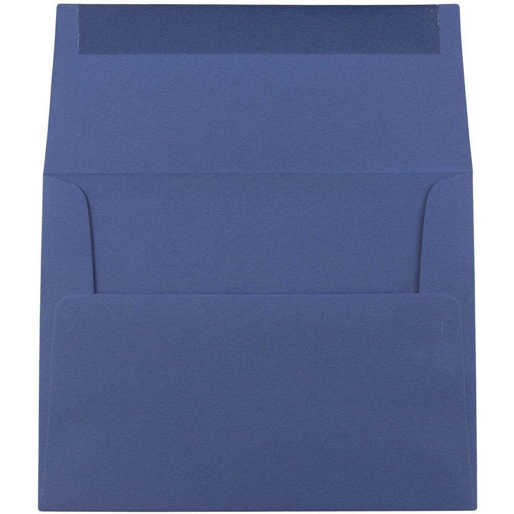 JAM PAPER A2 Premium Invitation Envelopes - 4 3/8 x 5 3/4 - Presidential Blue - 50/Pack