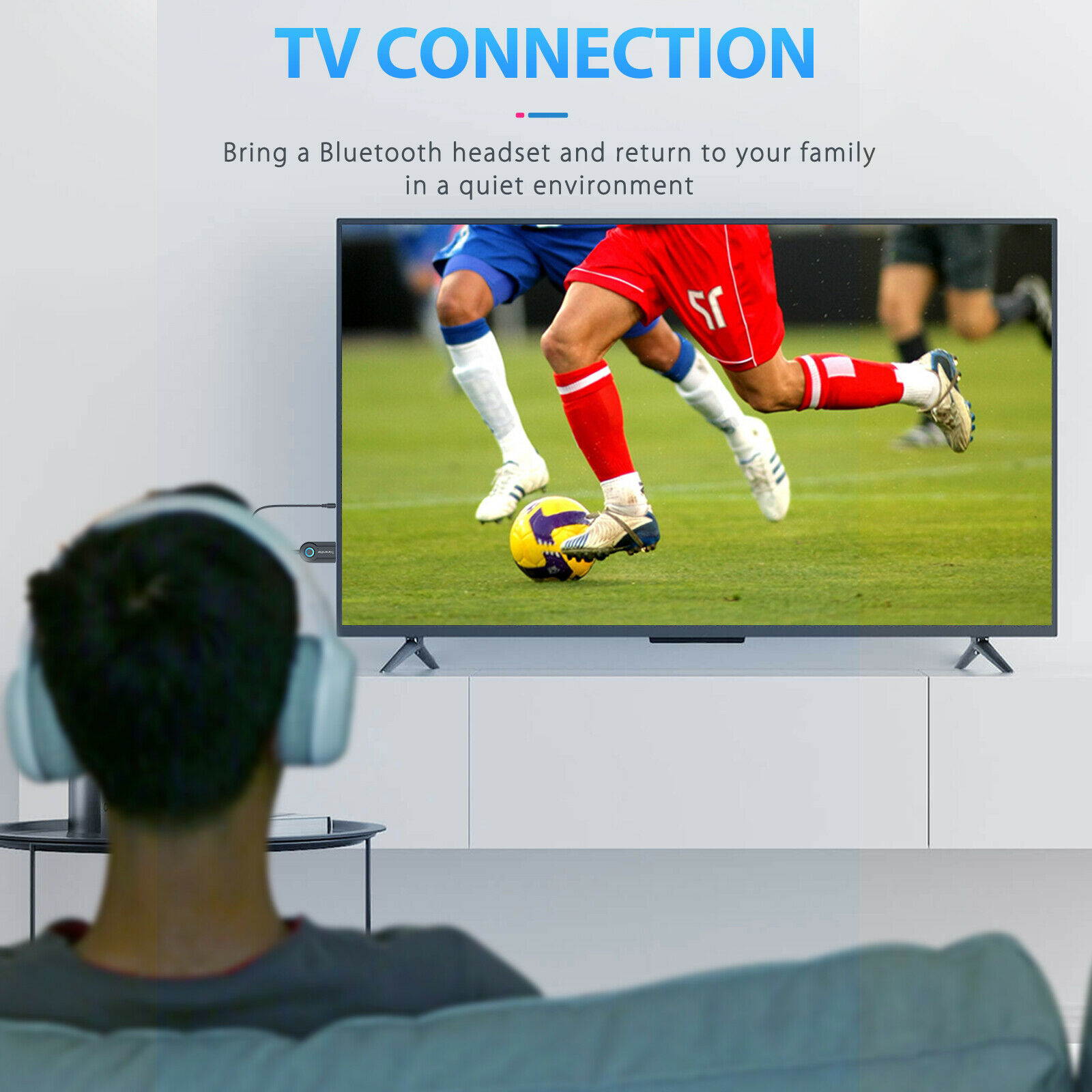 Wireless Bluetooth V5.0 Transmitter For TV Phone PC Stereo Audio Music Adapter