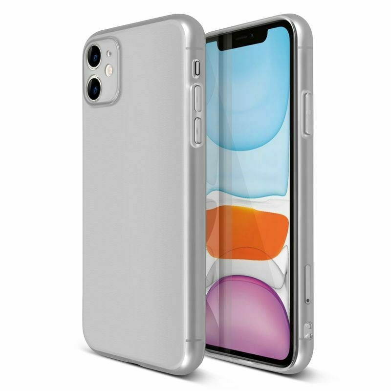 Translucent Matte Smooth Touch Soft Case Cover For iPhone 11 6.1", White