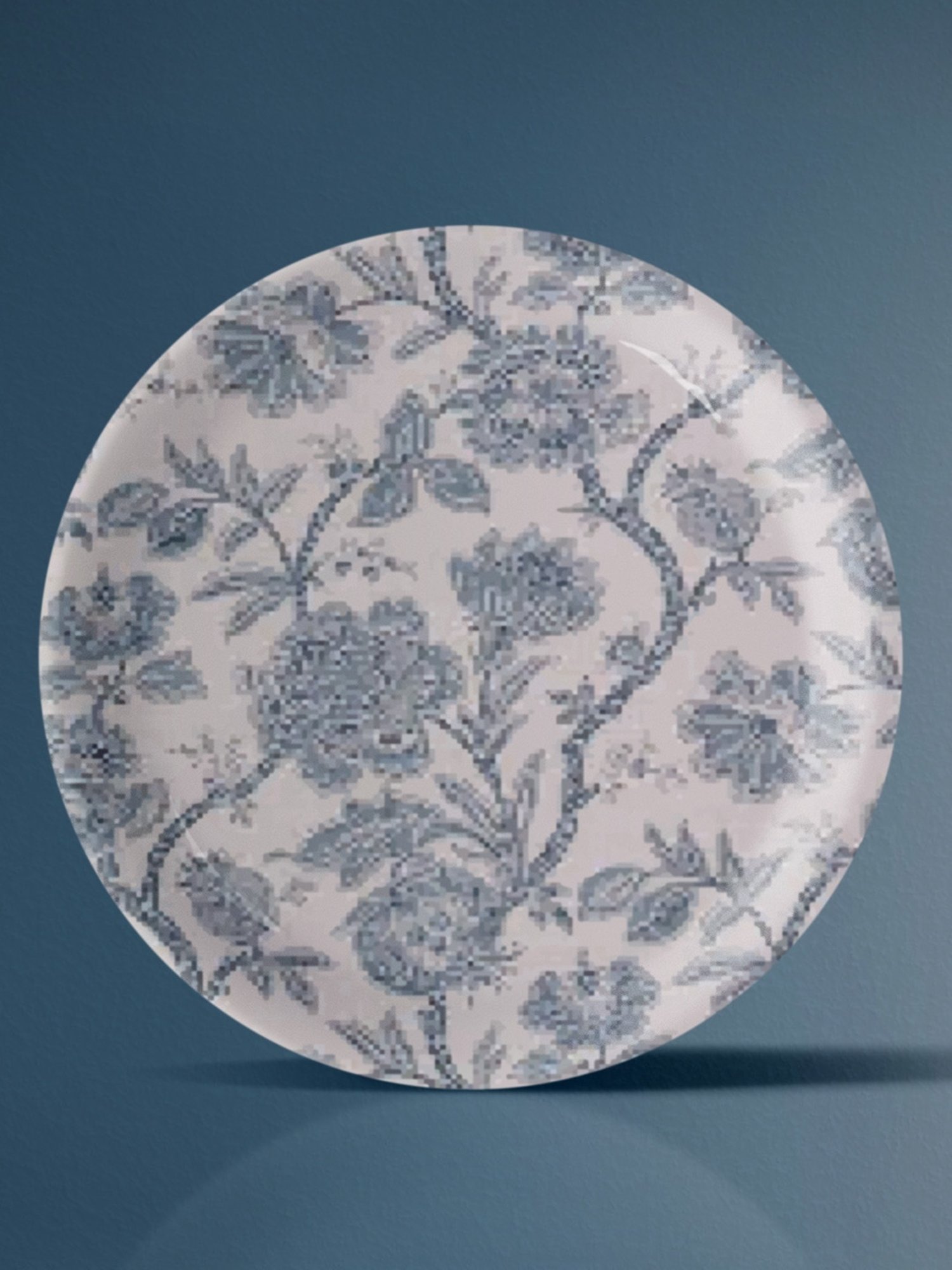 Nestroots Ethnic Ditsy Multicolor Porcelain Wall Plate