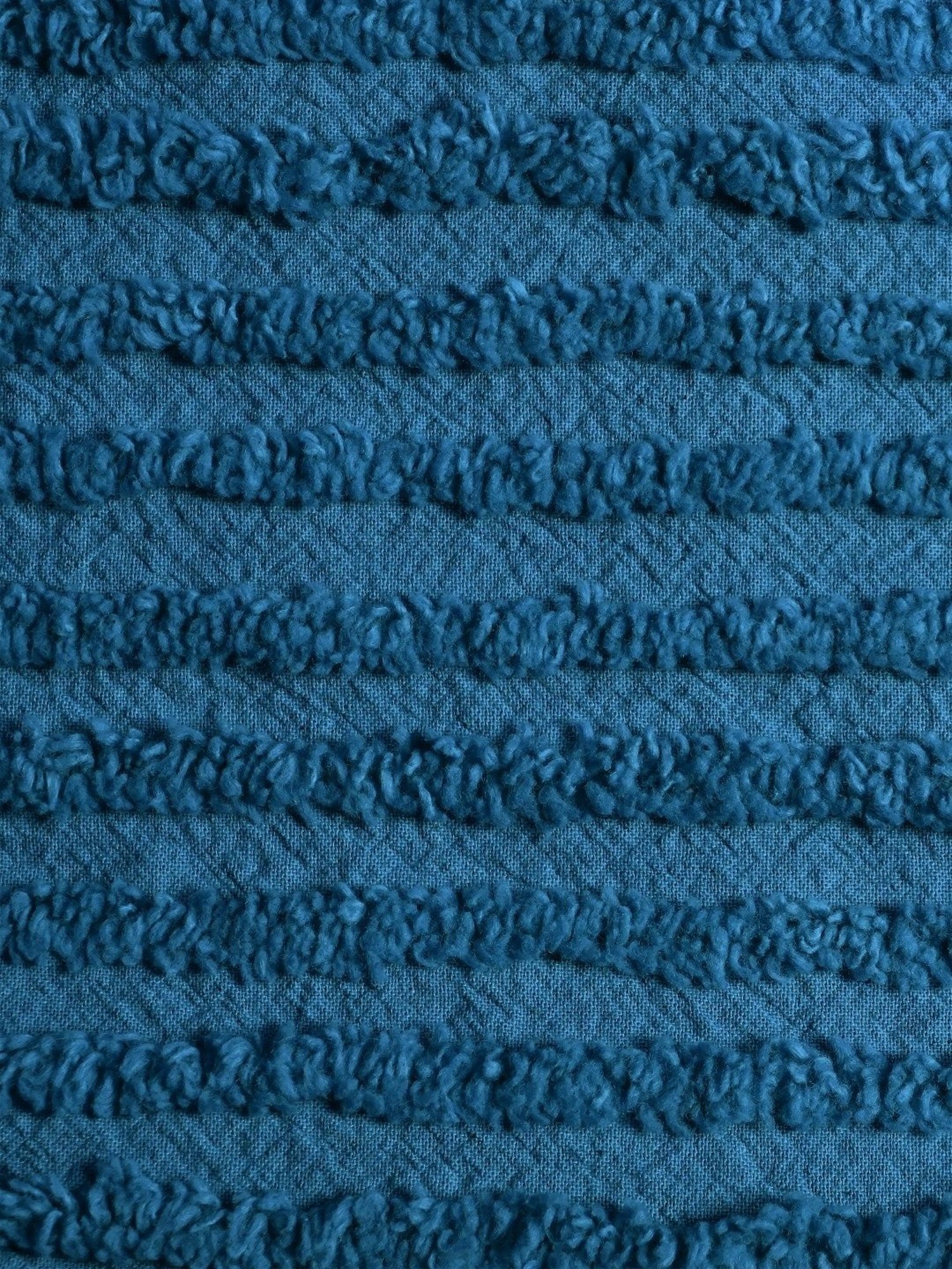 Saral Home Stripes Blue Cotton Sofa Throw