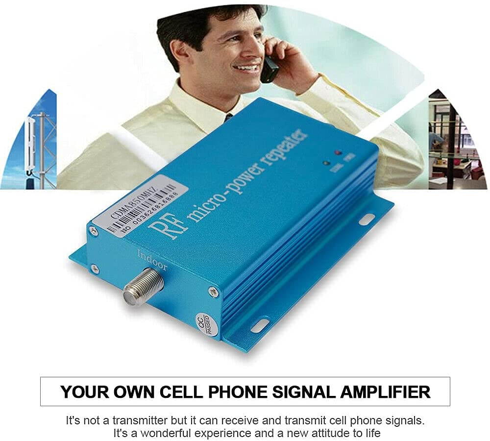 LOYALHEARTDY Cell Phone Signal Repeater Boost Amplifier Extender Kit 3G 4G CDMA 850MHz, Suitable for Home and Office, Enhance Telephone Signal Coverage