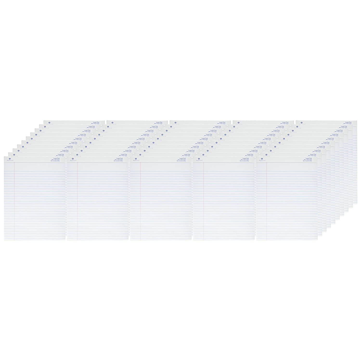 Sparco Pad, Micro-Perforated, Wide Ruled, 50 Sheets, 8-1/2 x 11-3/4 Inches, 12, WE (SPRW2011)
