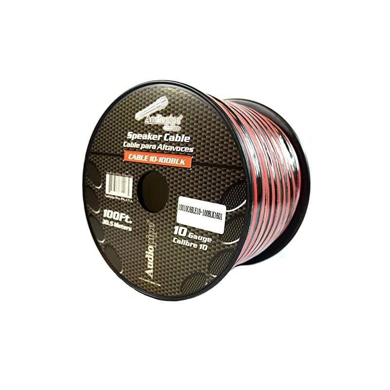 ft 10 Gauge awg Red Black Stranded 2 Conductor Speaker Wire Car Home Audio
