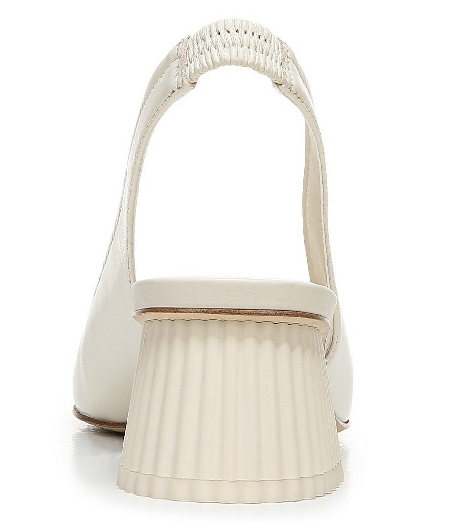 Sam Edelman Toren Leather Sculptural Heel Slingback Pumps