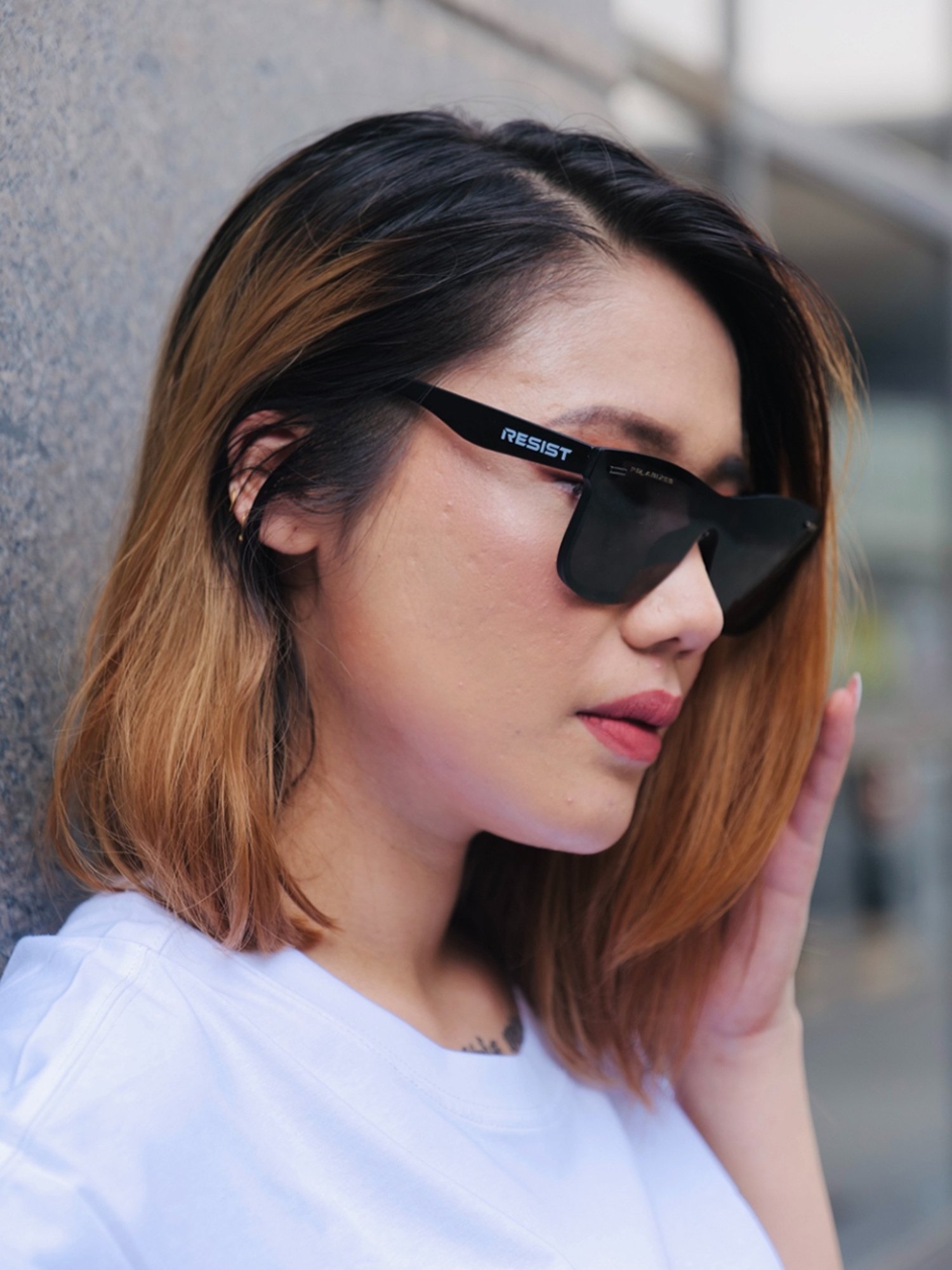 Resist Eyewear Black Polarized Unisex Sunglasses