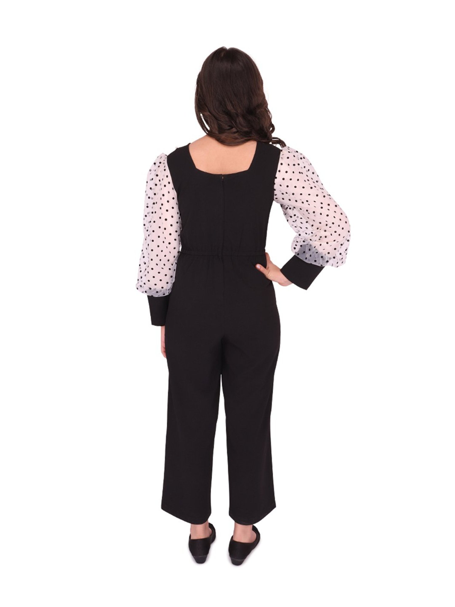 Cutecumber Kids Black Solid  Jumpsuit