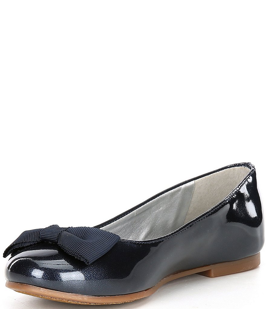 Copper Key Girls' Joyyful Patent Bow Detail Ballet Flats (Youth)