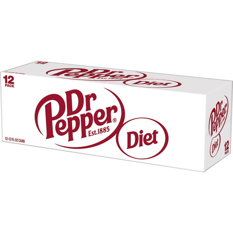 Diet Dr Pepper Soda - 12pk/12 fl oz Cans
