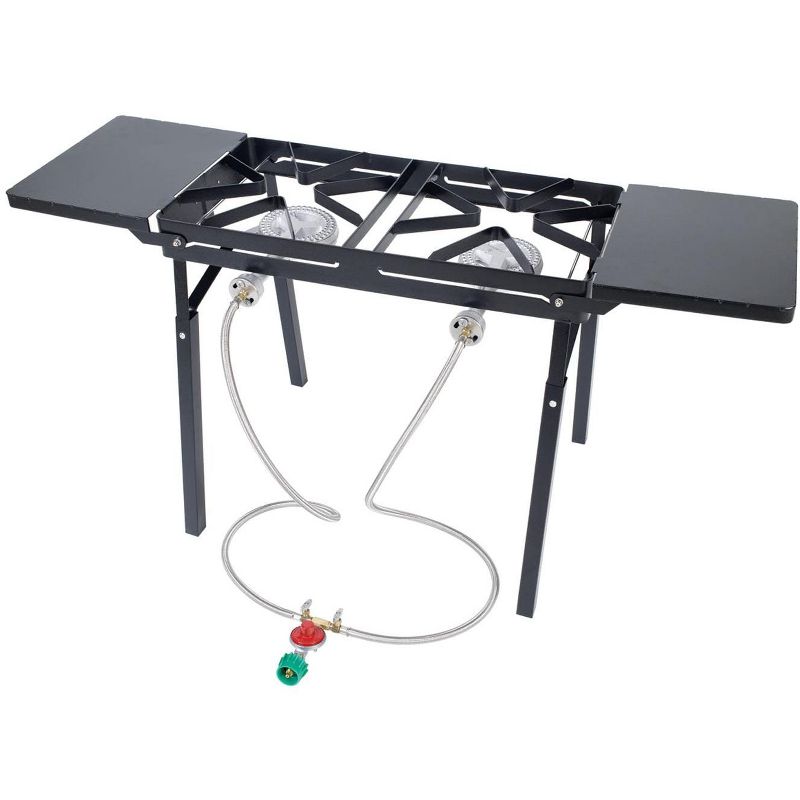 Bayou Classic  Black Outdoor Stove With Dual Low Pressure Gas Burners DB375