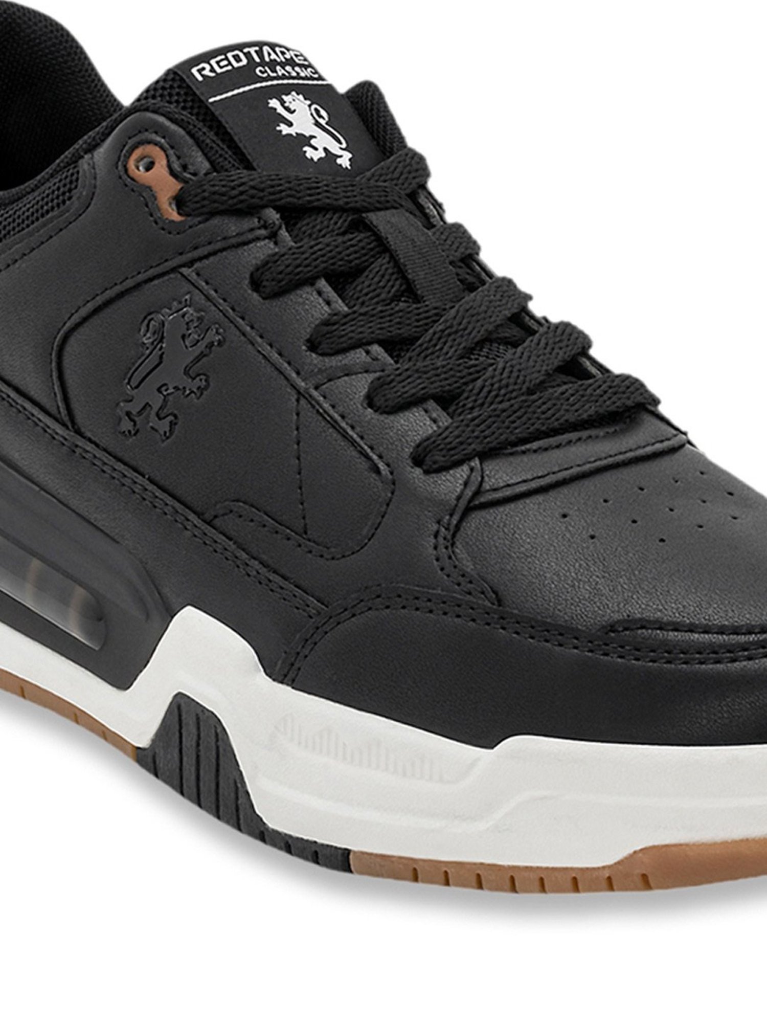 Red Tape Men's Jet Black Casual Sneakers