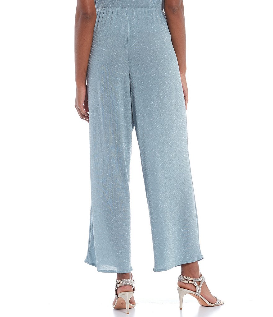 Eliza J Sequin Wide Leg Pants