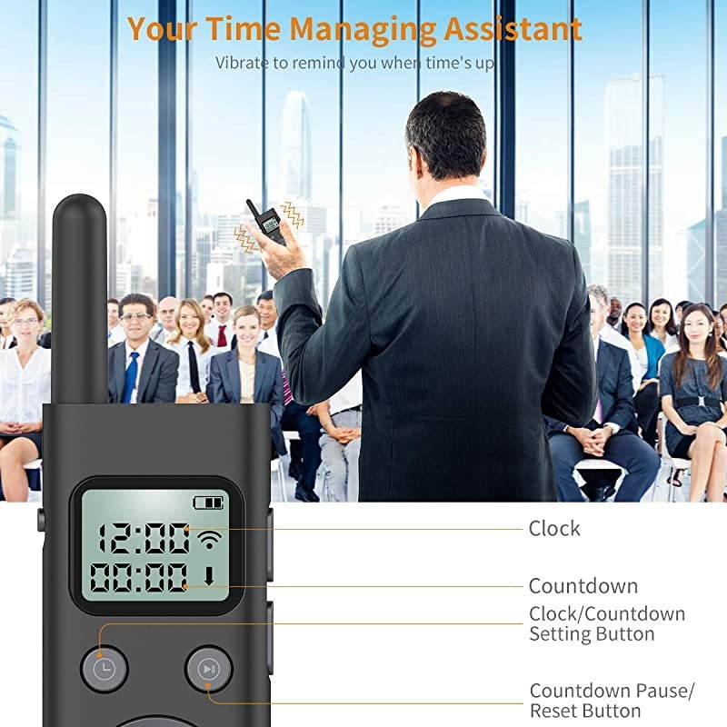 Presentation Remote Big Size 7quot Professional Wireless Presenter Clicker with Green Light amp LCD Display1000ft Long RangeRechargeableHyperlink for Conference Lecture Training Speech