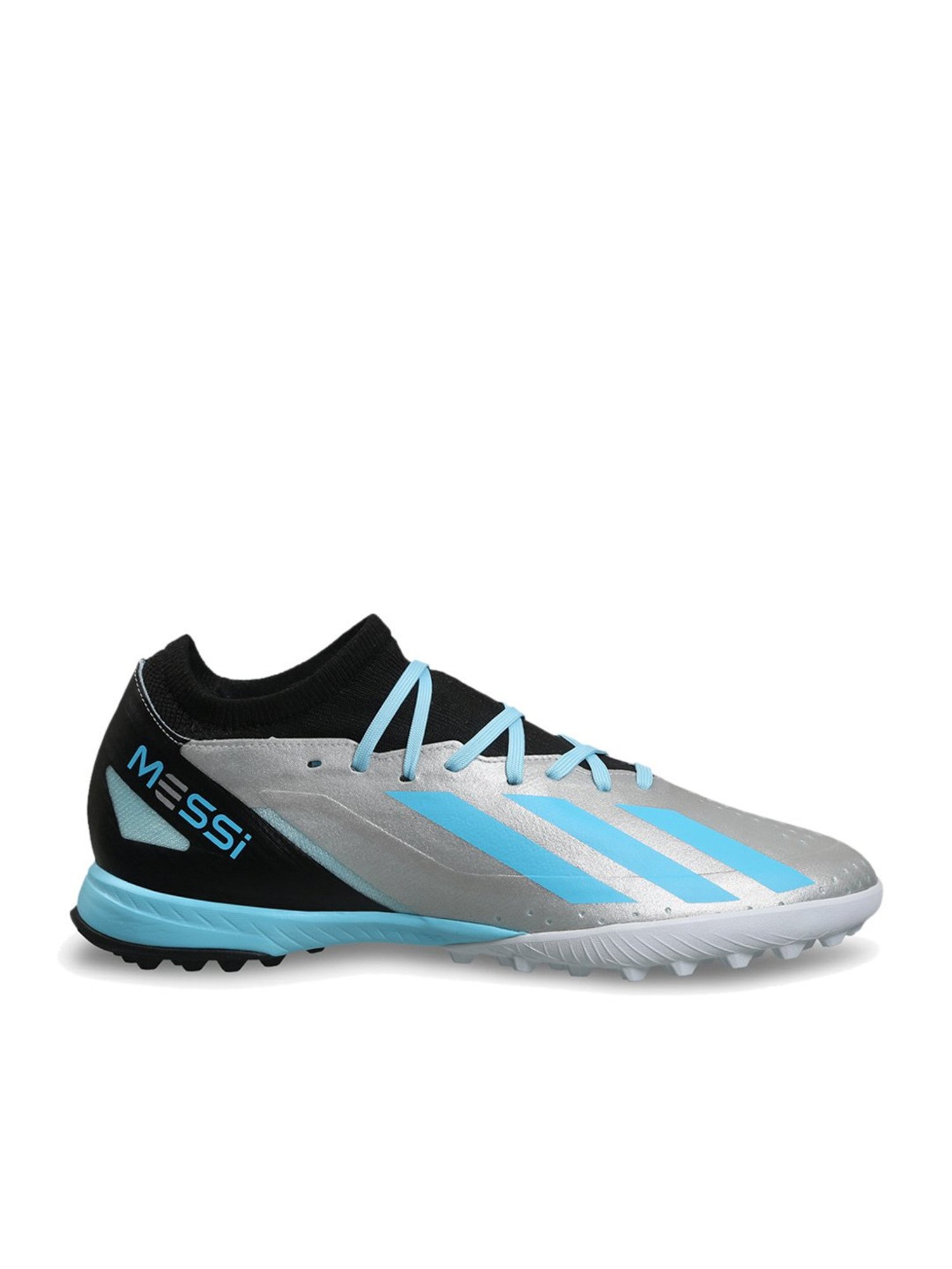 Adidas Men's CRAZYFAST MESSI.3 TF Silver Football Shoes