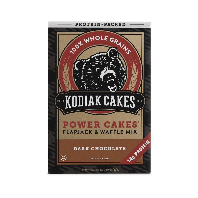 Kodiak Cakes Protein Packed Dark Chocolate Flapjack & Waffle Mix - 18oz