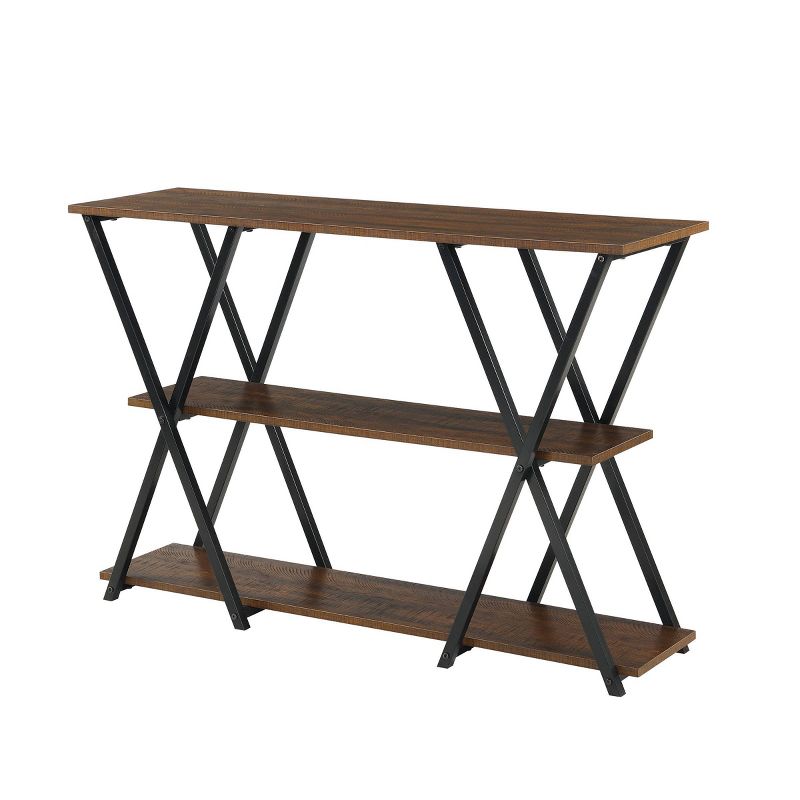 Dowell Console Table Elm/Black - Carolina Chair & Table