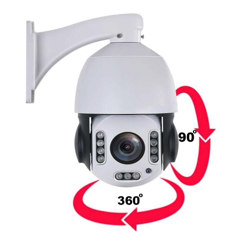 Outdoor Wireless 5MP 30X Zoom Security Camera 4MP humanoid Auto Tracking SONY IMX335 PTZ Speed Dome Super HD IP Camera, Motion Detection Alarm, IP66 Waterproof  build MIC Speaker 128GB SD CARD