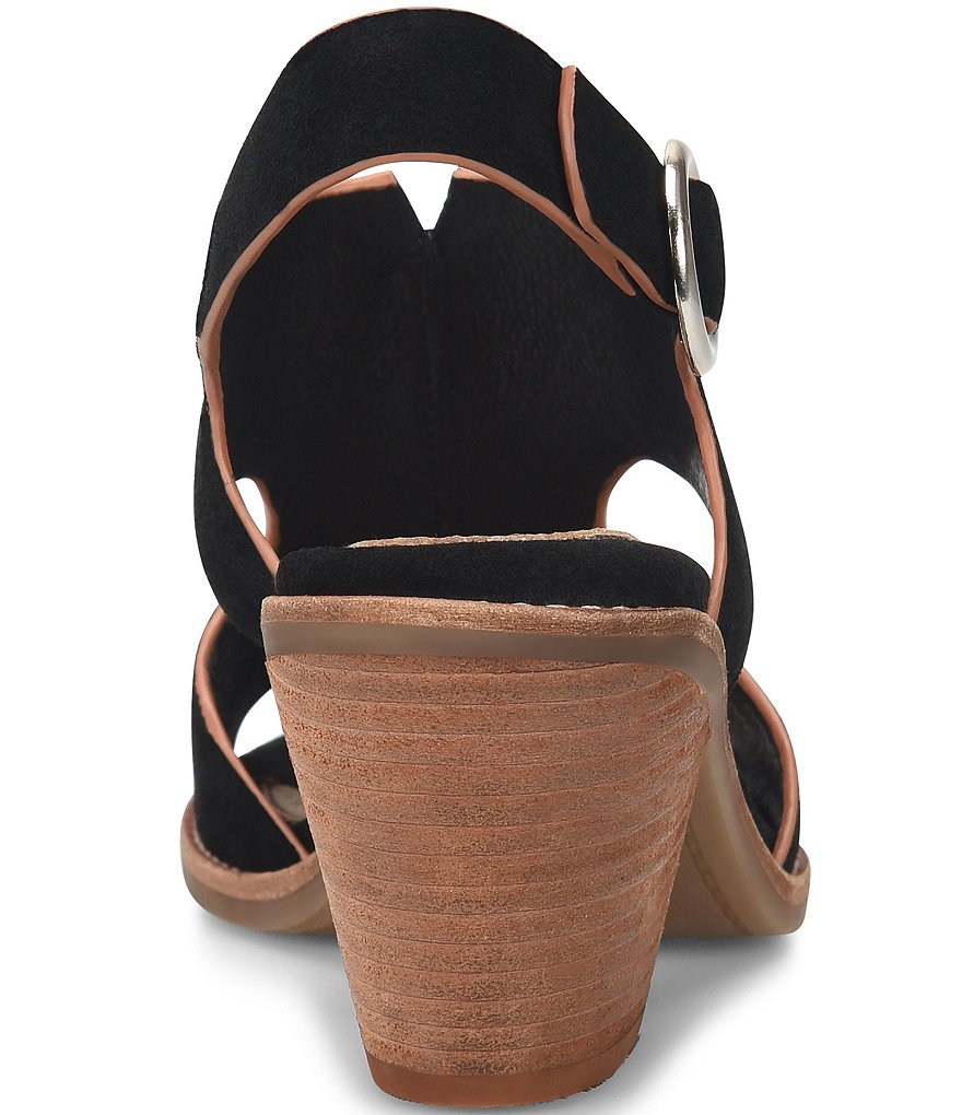Sofft Maben Suede Slingback Block Heel Sandals