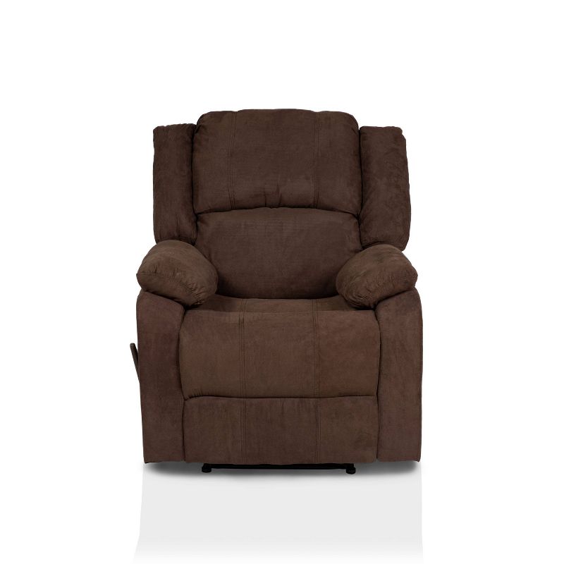 Calfor Microfiber Recliner Brown - HOMES: Inside + Out