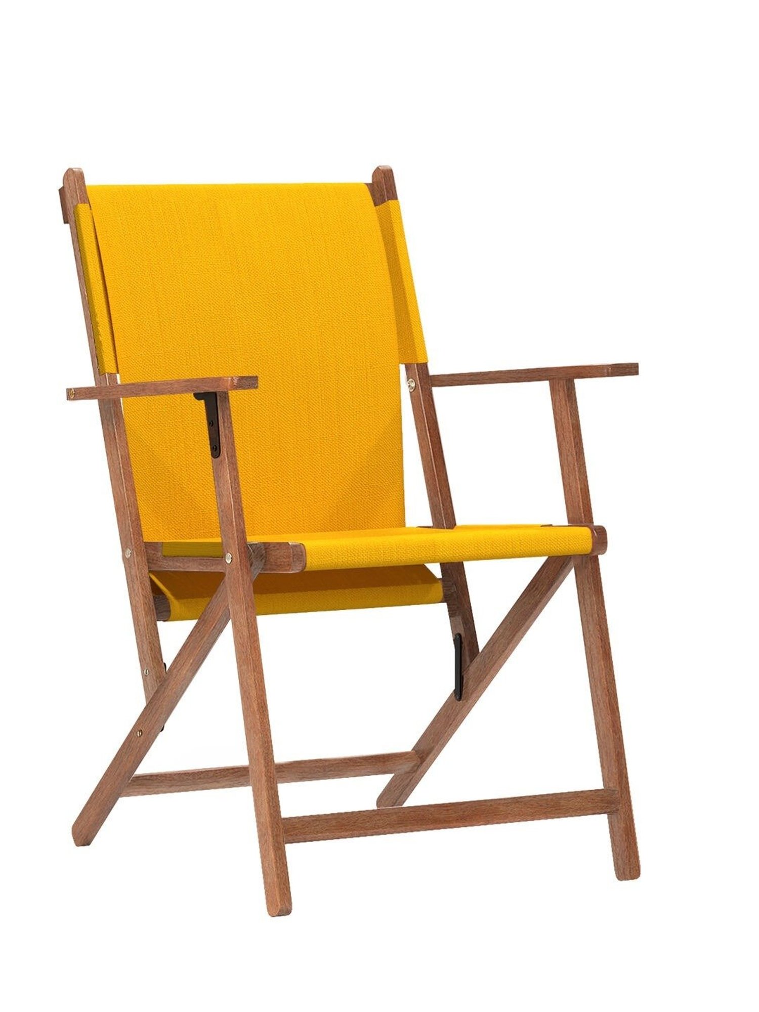 Chumbak Bistro Sahara Solid Teal Green Wood Folding Chair