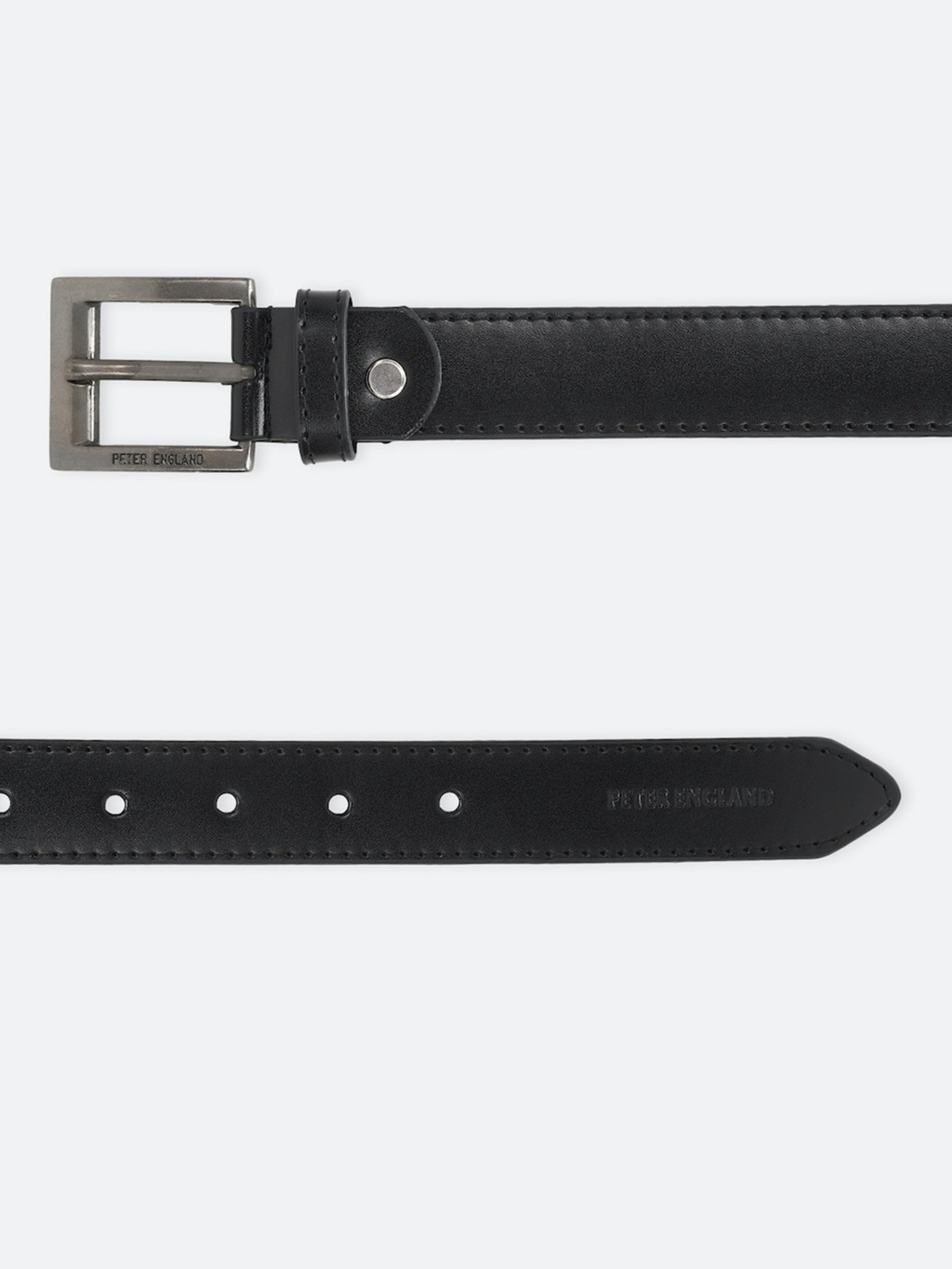 Peter England Brown PU Solid Waist Belt